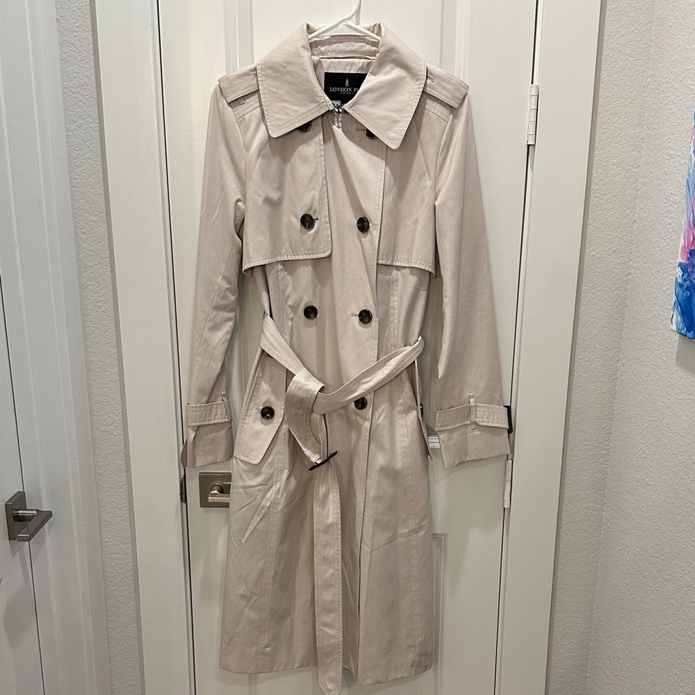 London Fog Light Tan Trench Coat
